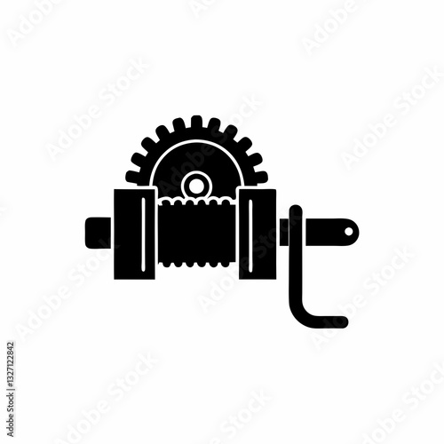 creative details winch icon vector illustration