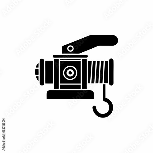 creative details winch icon vector illustration