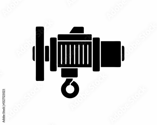 creative details winch icon vector illustration