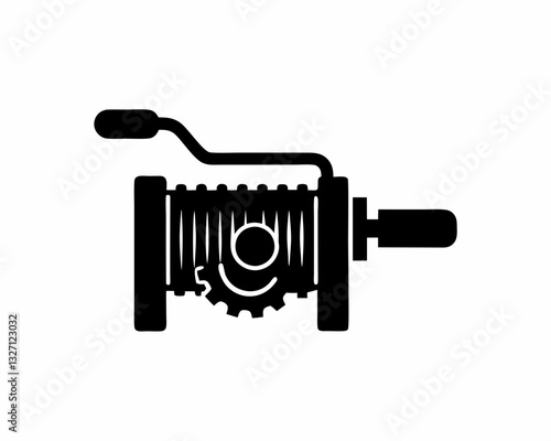 creative details winch icon vector illustration