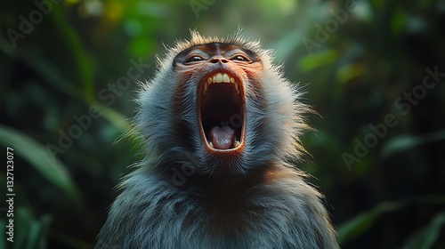 Yelling Monkey Jungle Sunlight Wildlife