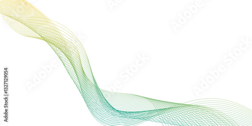 ultra modern and dynamic digital business and technology concept abstract lines, flowing lines with gradient color, the wave lines are very thin, lines pattern or wavy stripes, twisted curve lines.