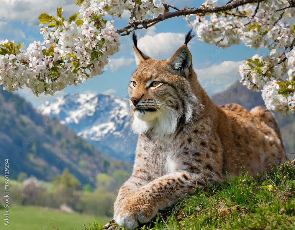 Obraz premium Tier in der Landschaft