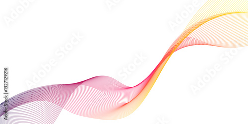 ultra modern and dynamic digital business and technology concept abstract lines, flowing lines with gradient color, the wave lines are very thin, lines pattern or wavy stripes, twisted curve lines.