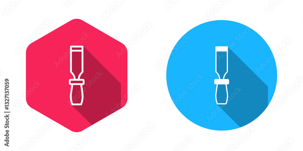 Filled and outline Rasp metal file icon isolated with long shadow background. Rasp for working with wood and metal. Tool for workbench, workshop. Vector Filled and outline Rasp metal file icon isolated with long shadow background. Rasp for working with wood and metal. Tool for workbench, workshop. Vector