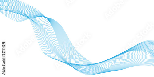 ultra modern and dynamic digital business and technology concept abstract lines, flowing lines with gradient color, the wave lines are very thin, lines pattern or wavy stripes, twisted curve lines.