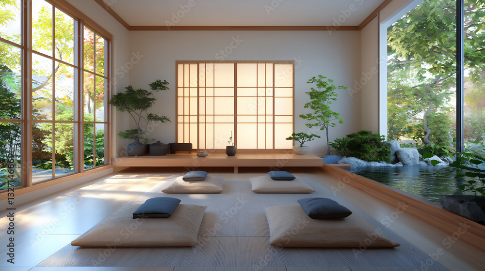 Fototapeta premium zen garden room