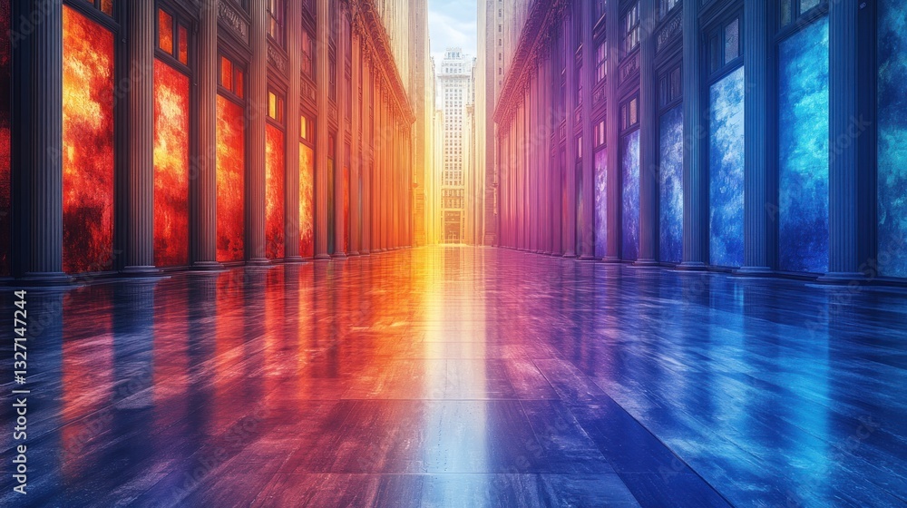 Dualistic Cityscape: A Surreal Architectural Vision Dualistic Cityscape: A Surreal Architectural Vision