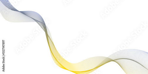 ultra modern and dynamic digital business and technology concept abstract lines, flowing lines with gradient color, the wave lines are very thin, lines pattern or wavy stripes, twisted curve lines.