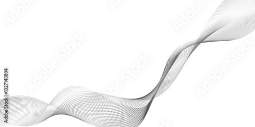 ultra modern and dynamic digital business and technology concept abstract lines, flowing lines with gradient color, the wave lines are very thin, lines pattern or wavy stripes, twisted curve lines.