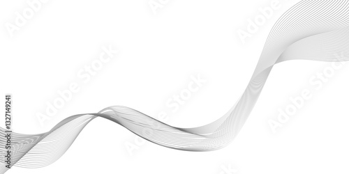 ultra modern and dynamic digital business and technology concept abstract lines, flowing lines with gradient color, the wave lines are very thin, lines pattern or wavy stripes, twisted curve lines.