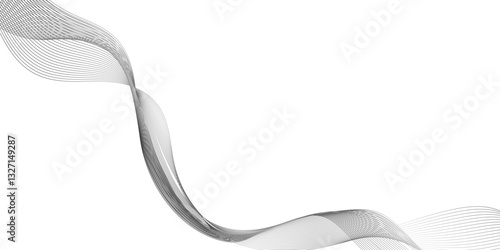 ultra modern and dynamic digital business and technology concept abstract lines, flowing lines with gradient color, the wave lines are very thin, lines pattern or wavy stripes, twisted curve lines.