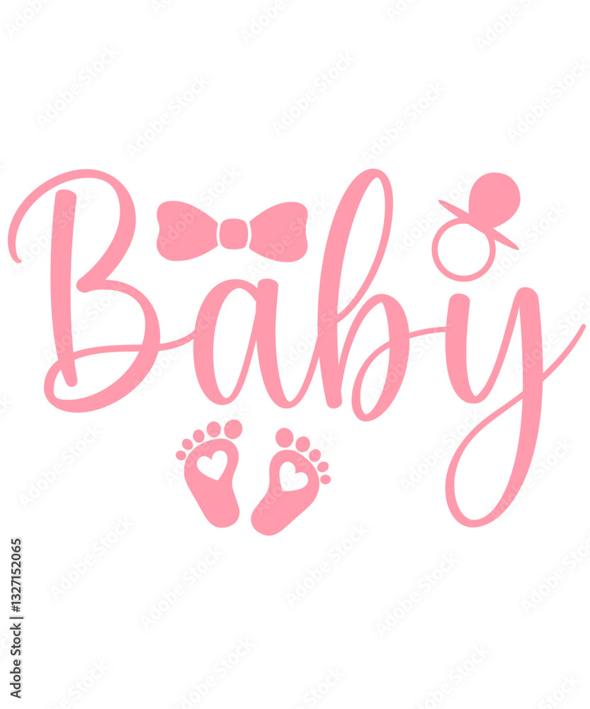 Baby typography design on plain white transparent isolated background for card, shirt, hoodie, sweatshirt, apparel, tag, mug, icon, poster or badge Baby typography design on plain white transparent isolated background for card, shirt, hoodie, sweatshirt, apparel, tag, mug, icon, poster or badge
