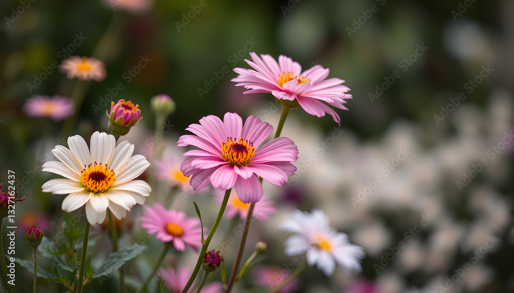 beautiful flowers in the garden on blure background closeup, minimalism. White tone beautiful flowers in the garden on blure background closeup, minimalism. White tone