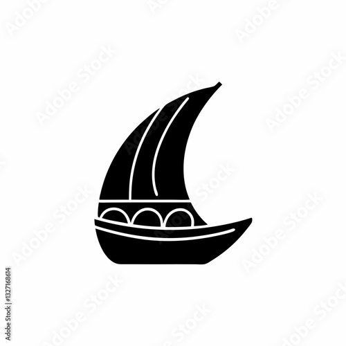 creative details sail icon vector illustration 