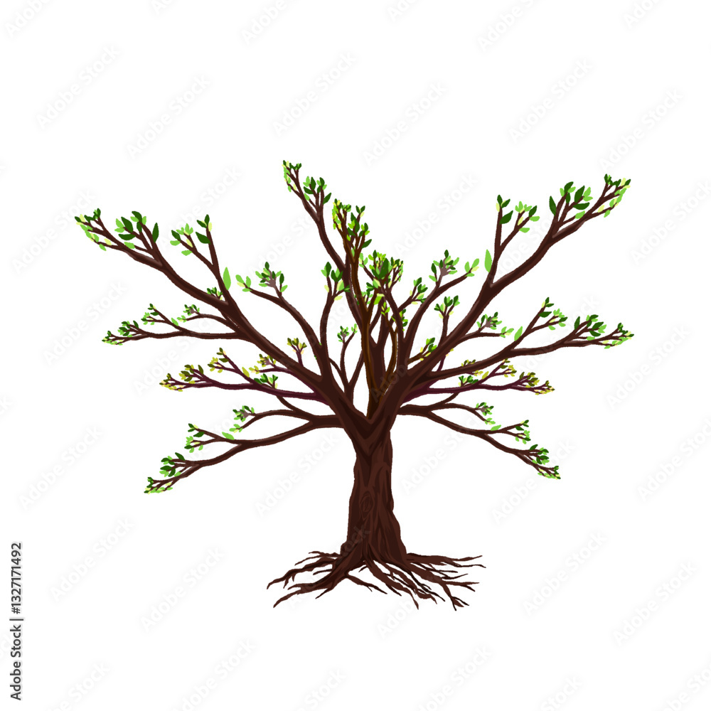 Fototapeta premium bonsai tree plant without background