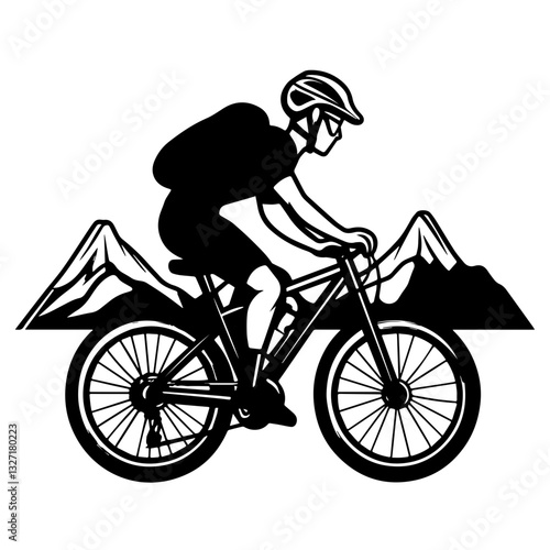 man riding a bike