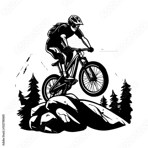 man riding a bike