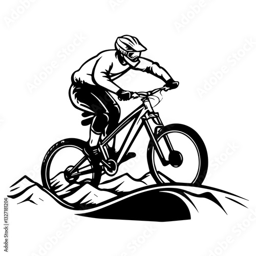 man riding a bike