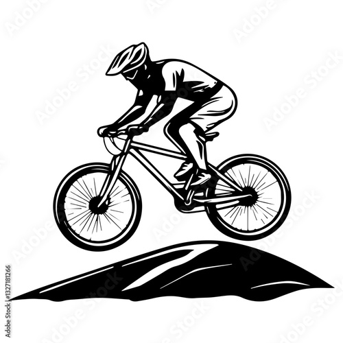 man riding a bike