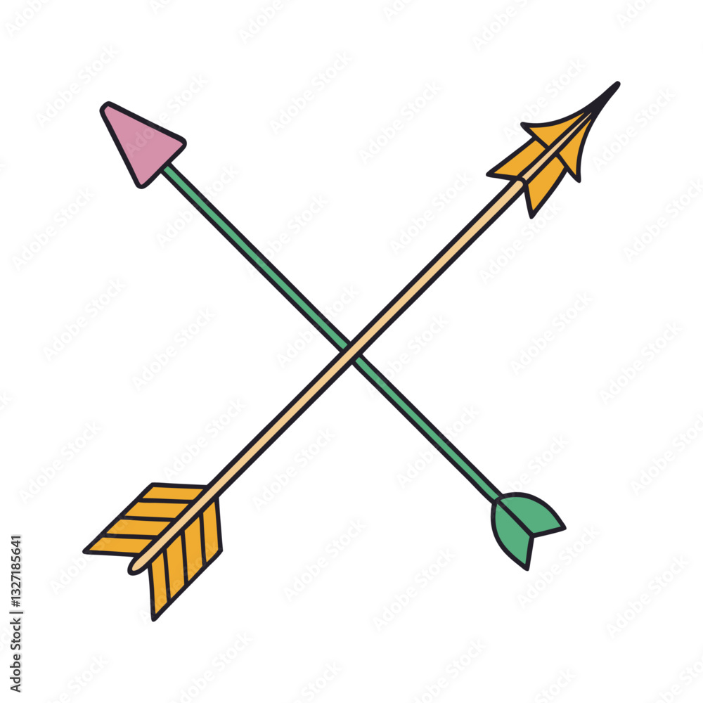 Sketch arrow set on white background, 3d render of a red arrow sign with arrow Sketch arrow set on white background, 3d render of a red arrow sign with arrow