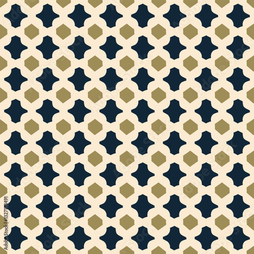 Black, white, yellow colors seamless pattern geometrical background elegant design. Repeat tiny small element modern fabric textile swatch easy to recolor allover print block. Vector graphic template.