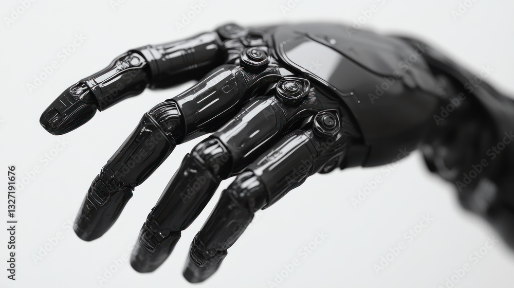 Cybernetic Hand: A Futuristic Close-Up Cybernetic Hand: A Futuristic Close-Up
