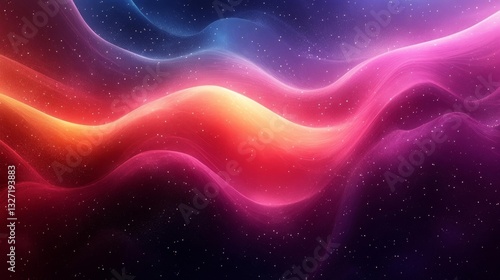 A futuristic gradient banner with vibrant colors transitioning smoothly from purple to turquoise creating a modern design. Generative AI