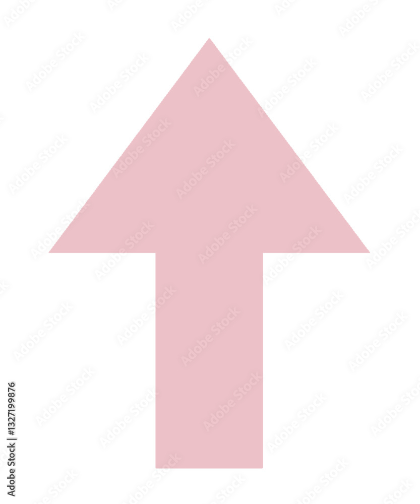 Fototapeta premium pink arrow isolated transparent background