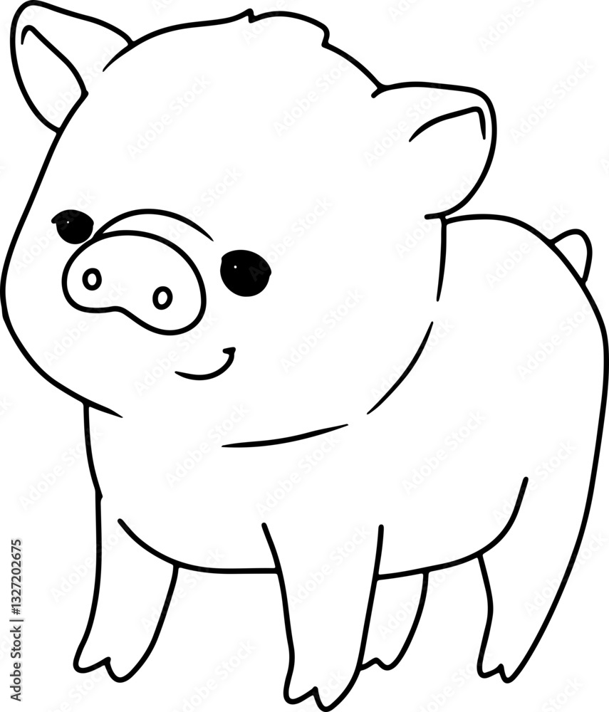 Fototapeta premium piglet exotic pet