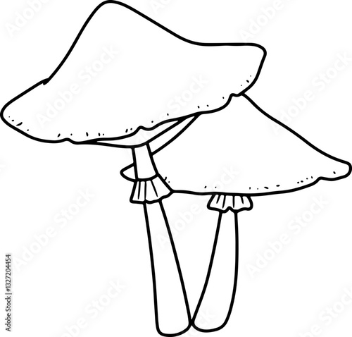 mushroom doodle