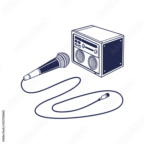 speakers on a white background