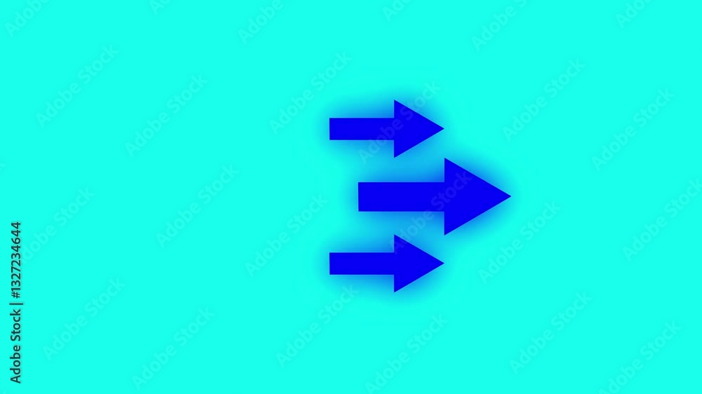 Arrows pointing Right cyan screen animation 4k, blue arrows targeting Right loop motion video. arrow pointing graphic animation, arrow direction sign on cyan background, Direction banner. Arrows pointing Right cyan screen animation 4k, blue arrows targeting Right loop motion video. arrow pointing graphic animation, arrow direction sign on cyan background, Direction banner.