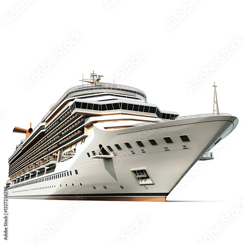 Wallpaper Mural Cruising into Luxury: A majestic cruise ship glides gracefully across the open water, its pristine exterior reflecting the allure of a relaxing vacation and unforgettable journey. Torontodigital.ca