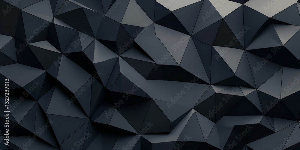 Fototapeta premium Abstract background polygonal edgy concept. Abstract geometric pattern in dark tones with sharp edges.