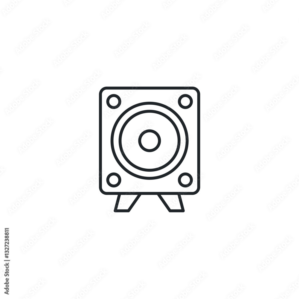 Speaker icon symbol vector illustration isolated on white background Speaker icon symbol vector illustration isolated on white background