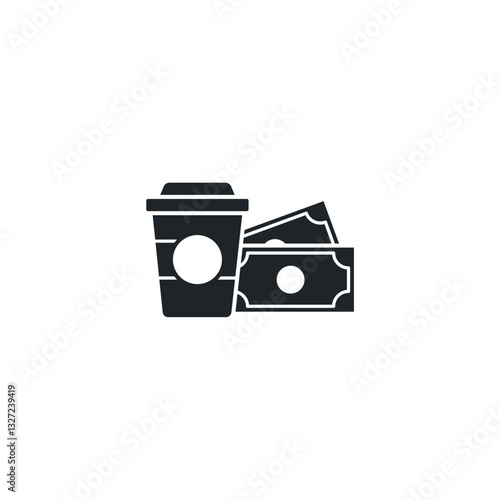 Paid Advertising icon symbol vector illustration isolated on white background