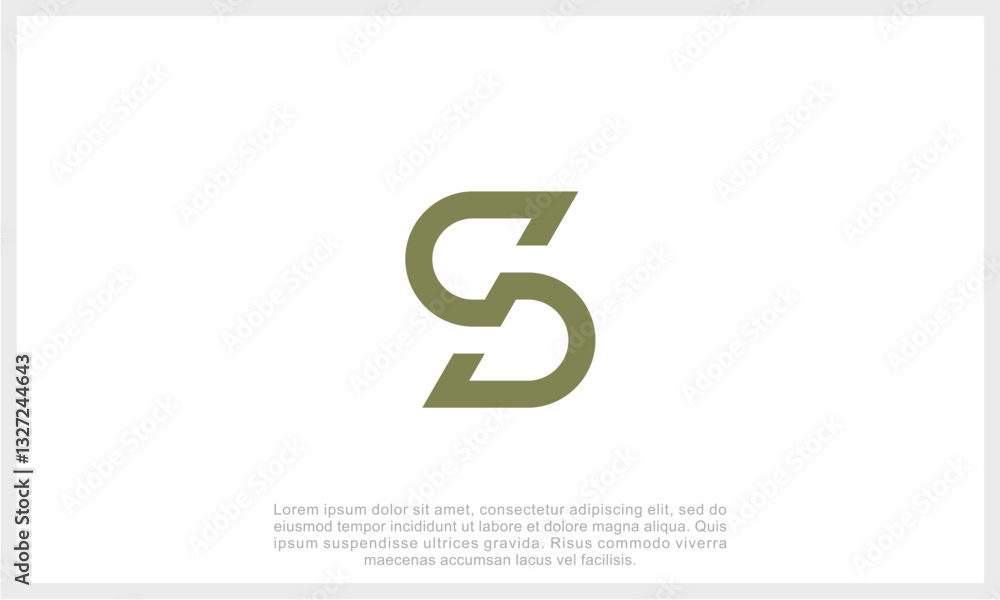 Obraz premium Letter S Logo Template Design Vector Illustration. Initial S Logo. 