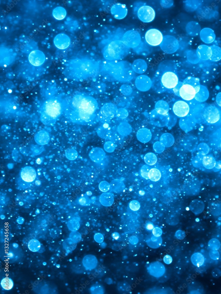 Abstract blue bokeh effect, a captivating display of spherical light patterns Abstract blue bokeh effect, a captivating display of spherical light patterns