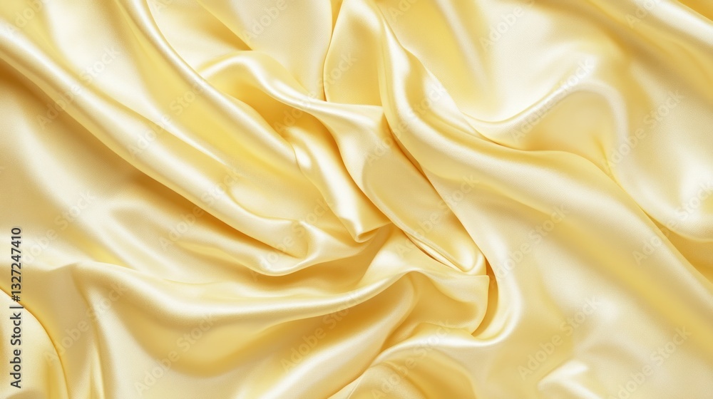 Obraz premium Cream Silk Fabric Drape Texture