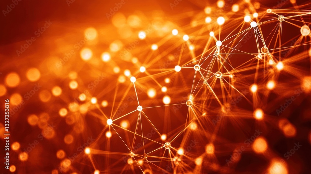 Fototapeta premium Abstract network connection graphic