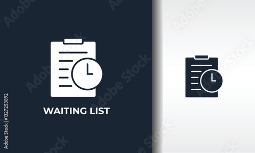 Waiting List Vector, Icon Or Logo Sign Isolated Symbol Illustration