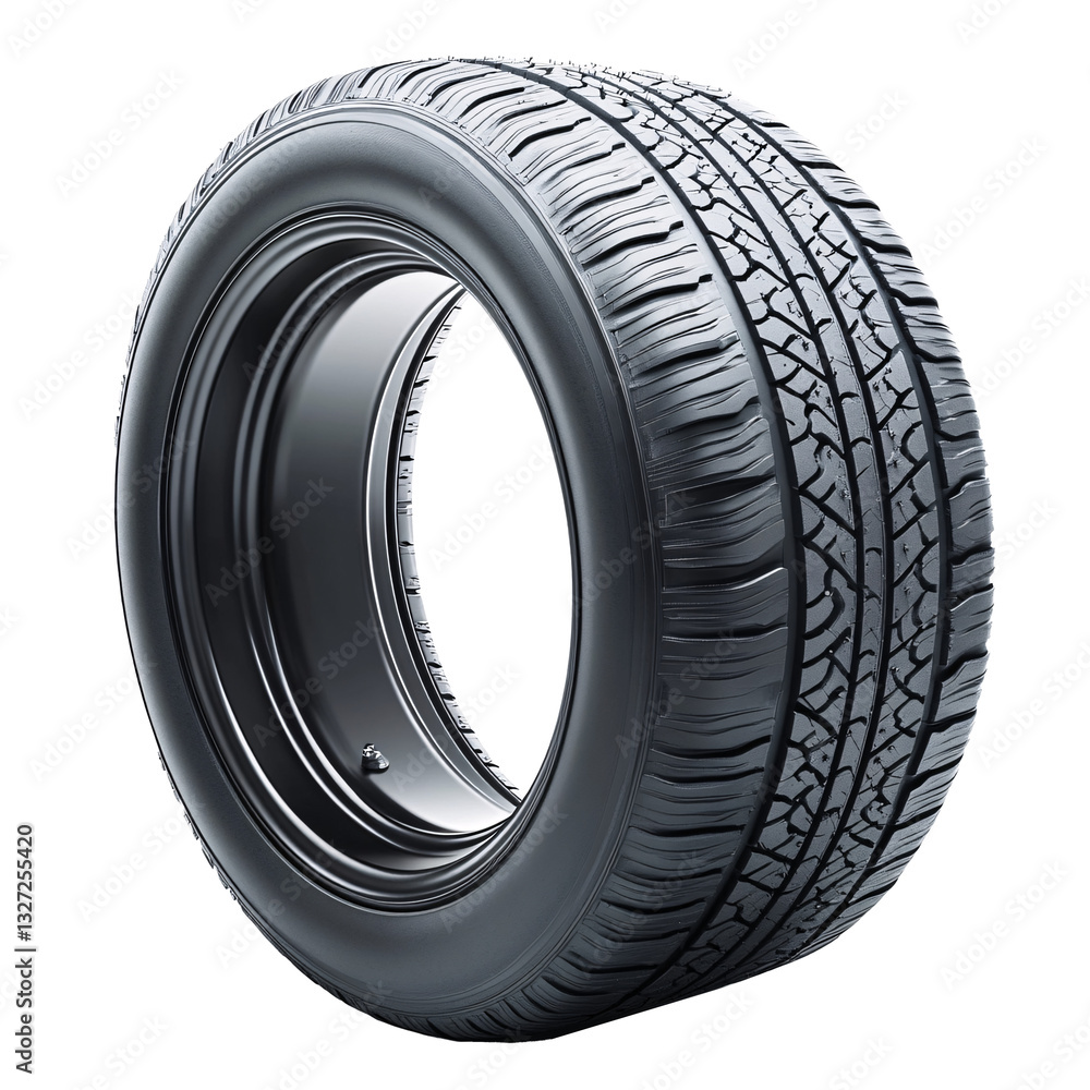 Obraz premium car tire , truck tire , pick up tire set photo isolated on white background.