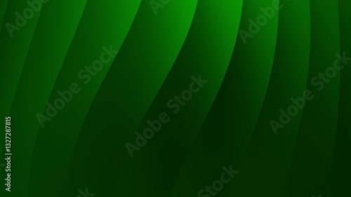 Dark green gradient abstract background with curved lines like curtains. Suitable for modern design projects, digital art, web backgrounds, and presentations.
