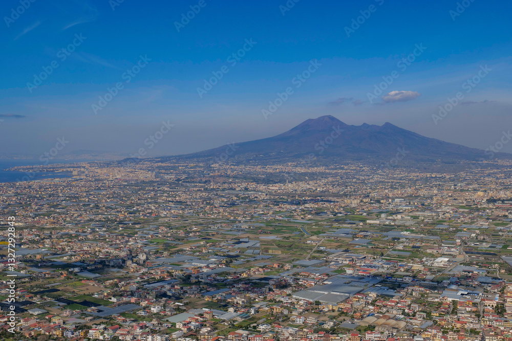 Landscape view of the province of Naples in Italy. Landscape view of the province of Naples in Italy.