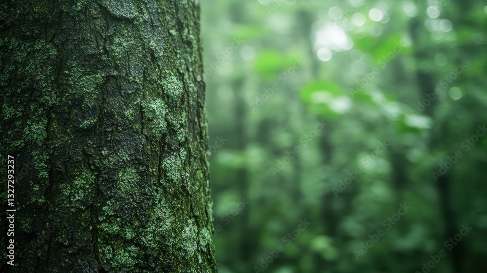 This photograph captures the rich, textured bark of a tree with vibrant green moss, highlighting the beauty and serenity of forest environments filled with life. This photograph captures the rich, textured bark of a tree with vibrant green moss, highlighting the beauty and serenity of forest environments filled with life.