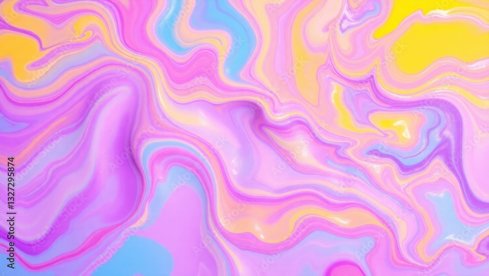 Fototapeta premium Mint lilac purple abstract paint stroke fluid liquid pastel. Abstract pastel paint texture background image. Abstract pastel paint swirl texture. Textured pastel paint abstract artwork display
