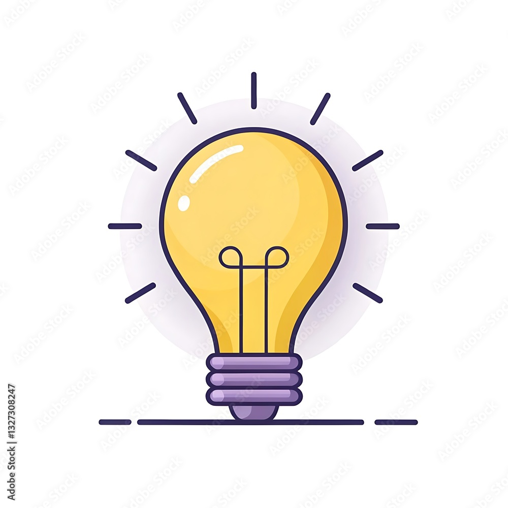 A Bright Idea Illuminating The Path To Innovation And Success With A Bold Yellow Glow And Clean Lines A Bright Idea Illuminating The Path To Innovation And Success With A Bold Yellow Glow And Clean Lines