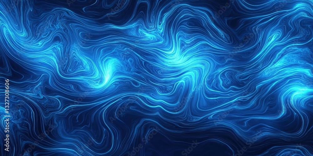 Abstract blue background with glowing waves of neon light, creating an elegant and futuristic pattern for design projects. Abstract blue background with glowing waves of neon light, creating an elegant and futuristic pattern for design projects.