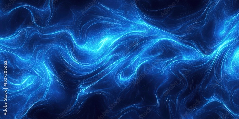 Abstract blue background with glowing waves of neon light, creating an elegant and futuristic pattern for design projects. Abstract blue background with glowing waves of neon light, creating an elegant and futuristic pattern for design projects.